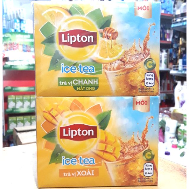 TRÀ LIPTON ICE VỊ CHANH -hộp 16 gói x14g