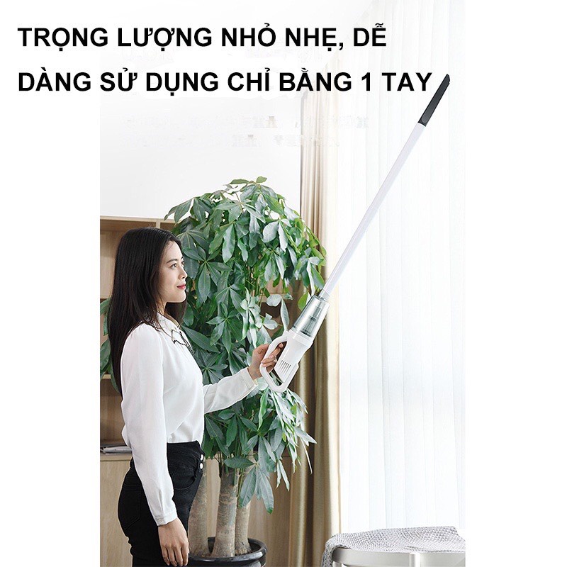 Máy hút bụi cầm tay không dây mini, máy hút bụi giường, ô tô không dây Chigo, công suất lớn, lực hút mạnh - TDL2103