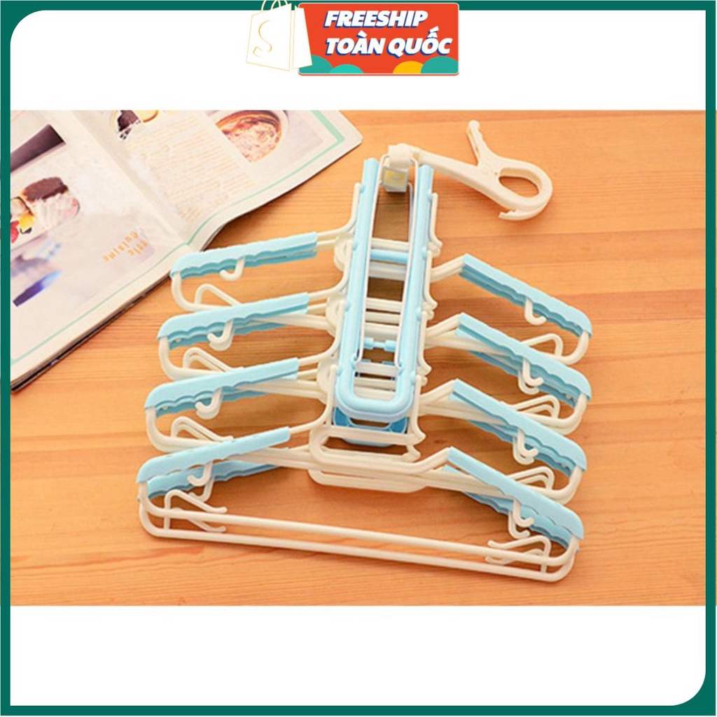 Móc Treo Quần Áo 8 Móc (Màu Sắc Ngẫu Nhiên)