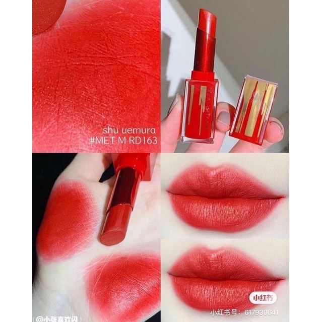 SON SHU UEMURA ROUGE LIMITED EDITION IRON REDS MRD 163 đỏ thuần vỏ đỏ