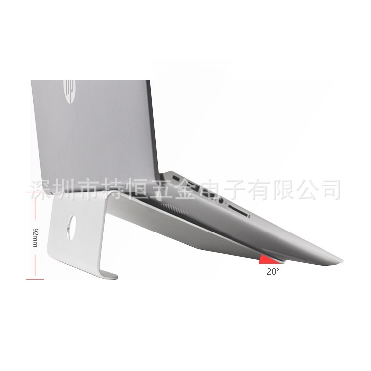 Đế tản nhiệt nguyên miếng hợp kim nhôm cho laptop, macbook chắc chắn, kê cao máy.