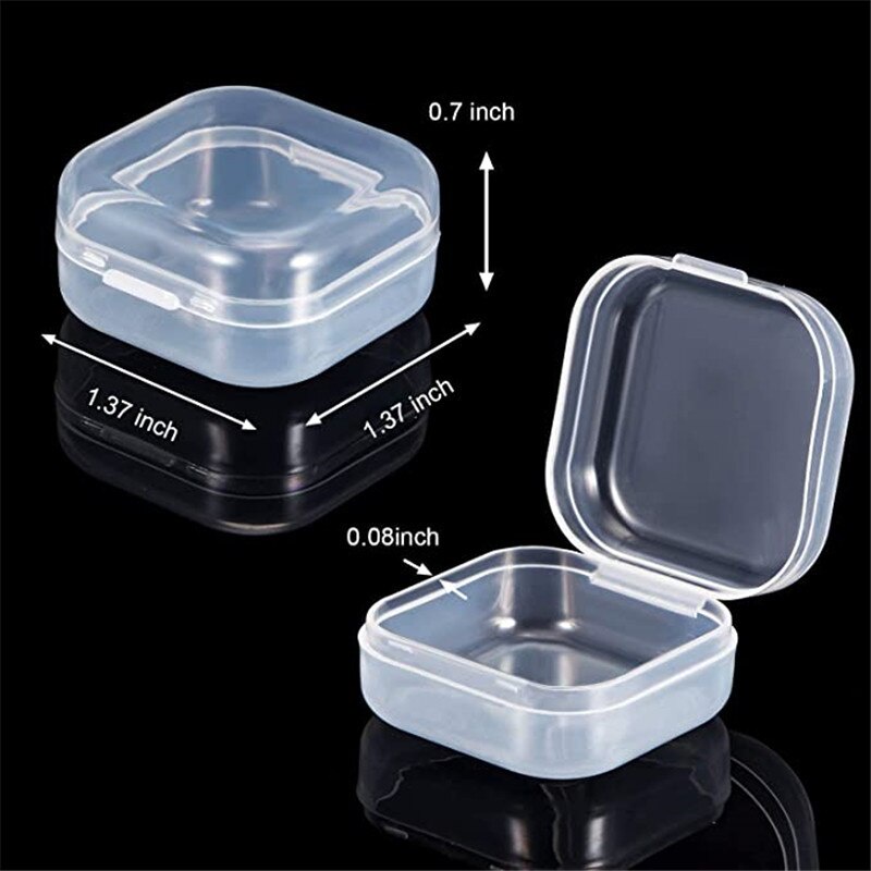 Set 3 hộp nhựa trong suốt đựng trang sức