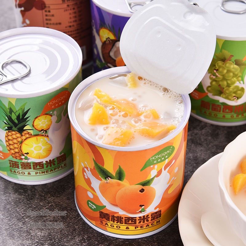 Sữa chua hoa quả đóng hộp - SNACKSEEKER - Đồ ăn vặt Trung Quốc
