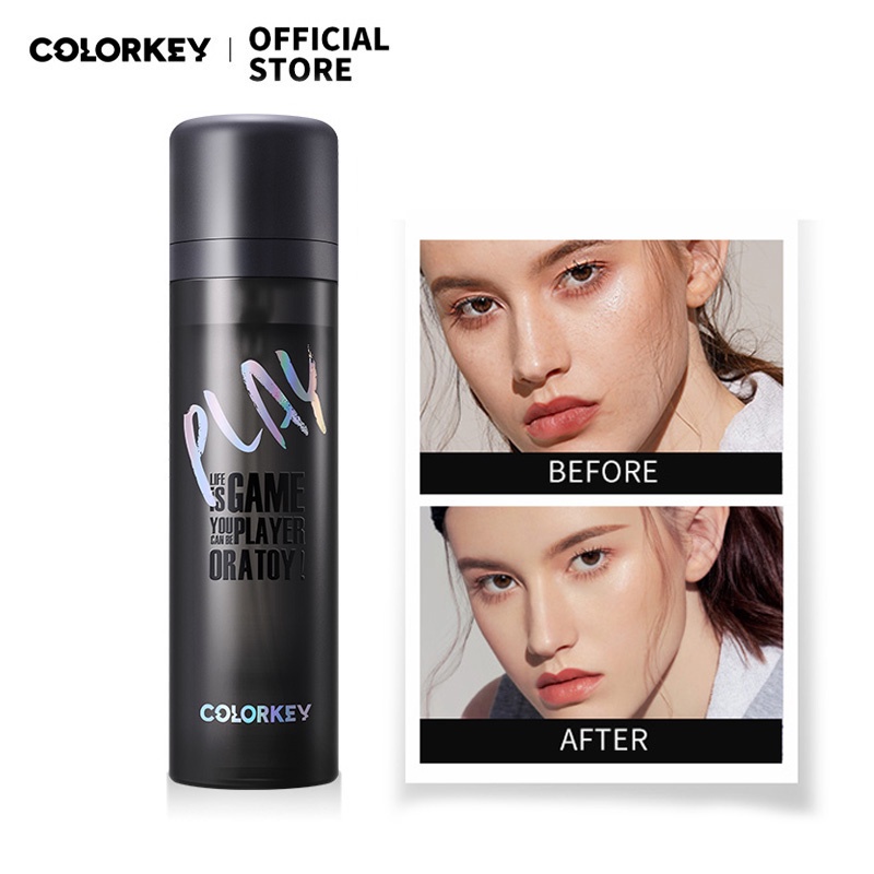 COLORKEY  Xịt Khóa Lớp Trang Điểm Dưỡng Ẩm Kiểm Soát Dầu Lâu Trôi 50ml
