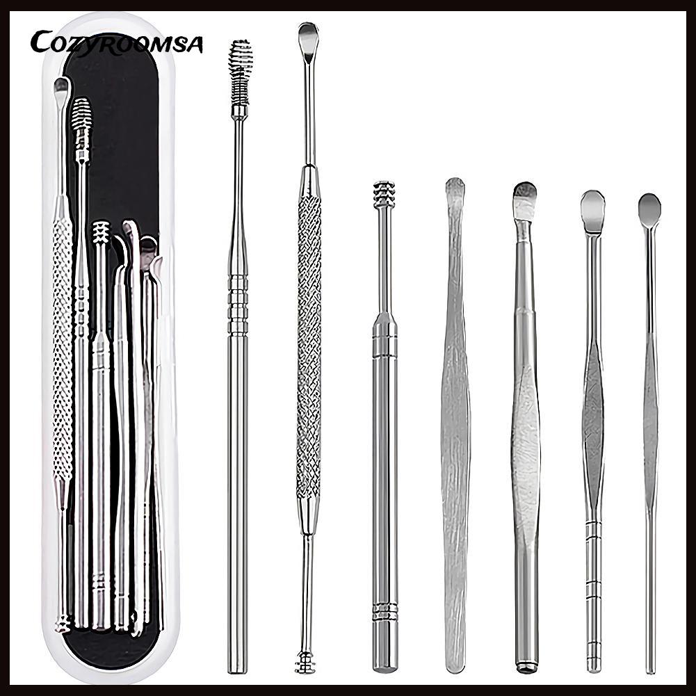 [Hàng mới về] Set 7 dụng cụ vệ sinh tai bằng thép không gỉ