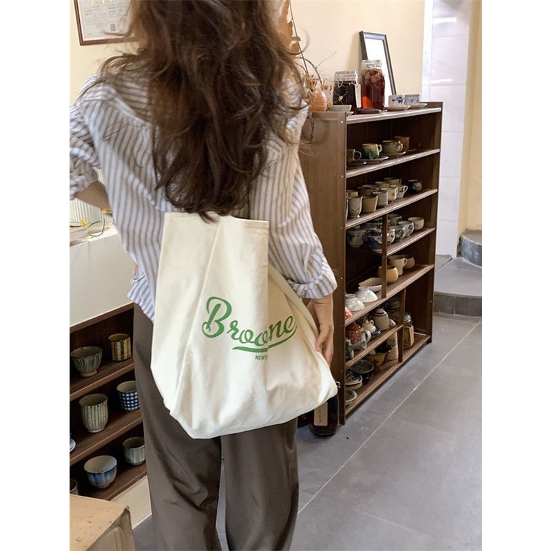 Ba Lô Canvas Thân Thiện Với Môi Trường Phong Cách Hàn Quốc Đơn Giản Mẫu Mới 2022 Dành Cho Nữ