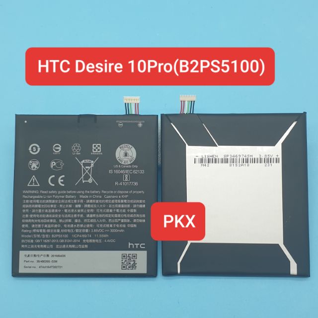 Pin HTC Desire 10Pro/B2PS5100/3000mAh,Chính Hãng