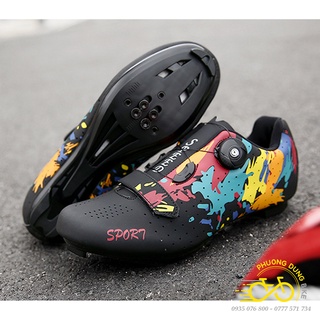 Giày can đi xe đạp thể thao sport - mẫu rằng - 1 khóa vặn