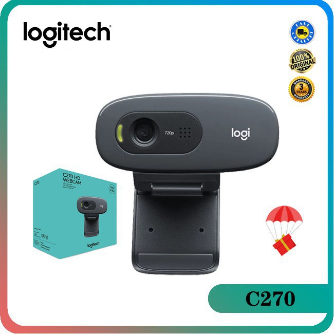 Webcam Mini Logitech C270 Hd Vid 720p Usb2.0 Tích Hợp Micro Cho Máy Tính