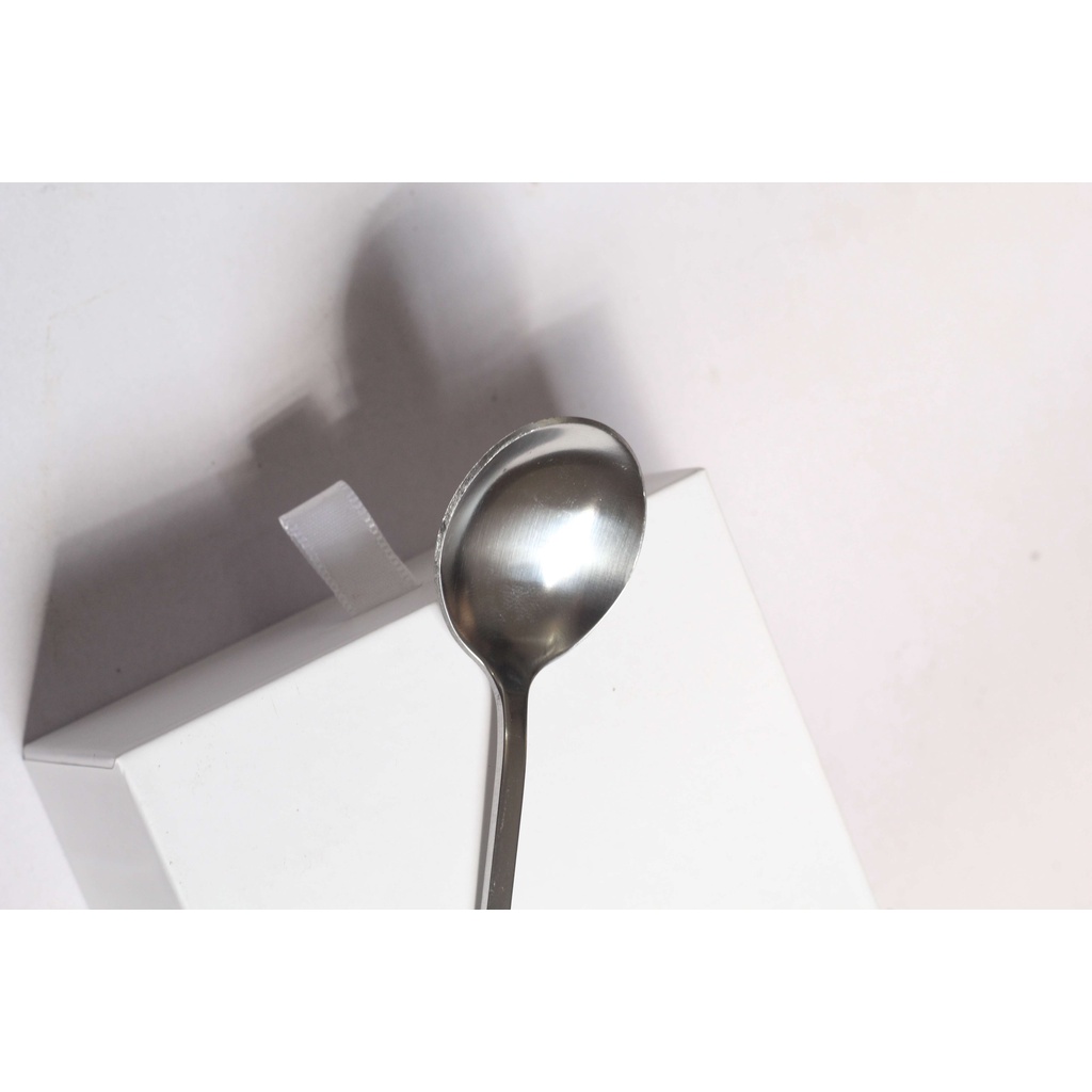 Muỗng thìa inox cafe 11cm cán giọt nước cao cấp sáng bóng bền đẹp an toàn cho sức khỏe TT112512