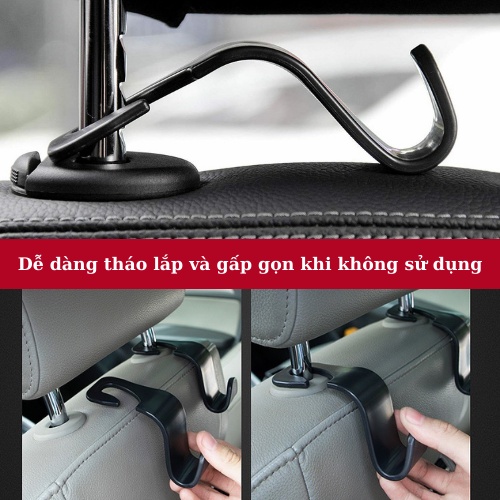 Móc Treo Đồ Gắn Sau Ghế Ô Tô Xe Hơi Tiện Lợi - Phụ Kiện Oto Chính Hãng