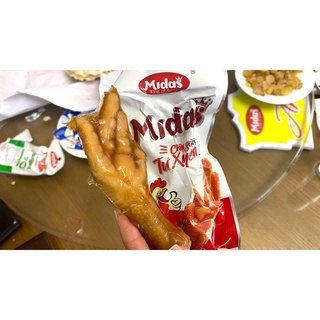 Chân gà cay Midass 2 vị Tứ Xuyên và Thảo mộc siêu ngon, Loại chân TO gói 40-55g/chân