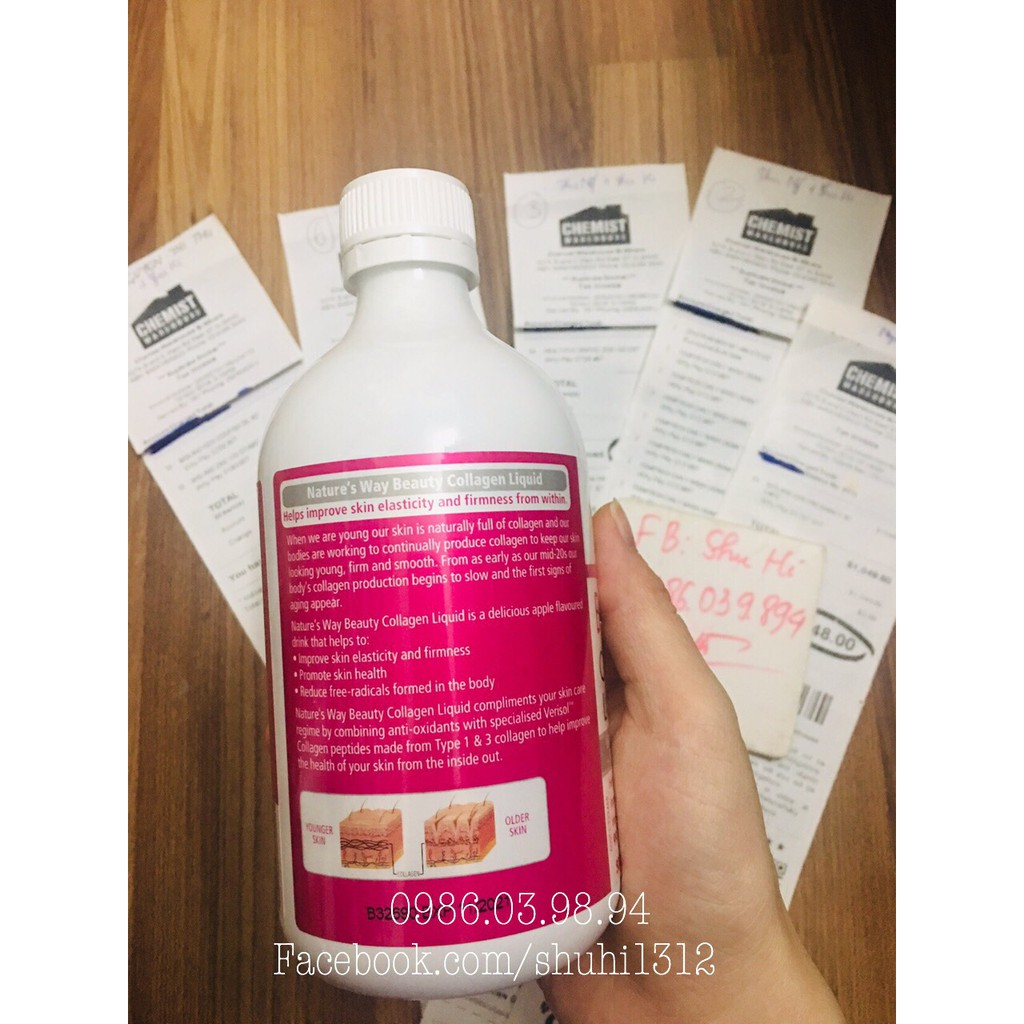 Collagen dạng nước của Natures way Úc 500ml (colagen) - Nature's Way Beauty Collagen Liquid - Đủ bill Chemist | BigBuy360 - bigbuy360.vn