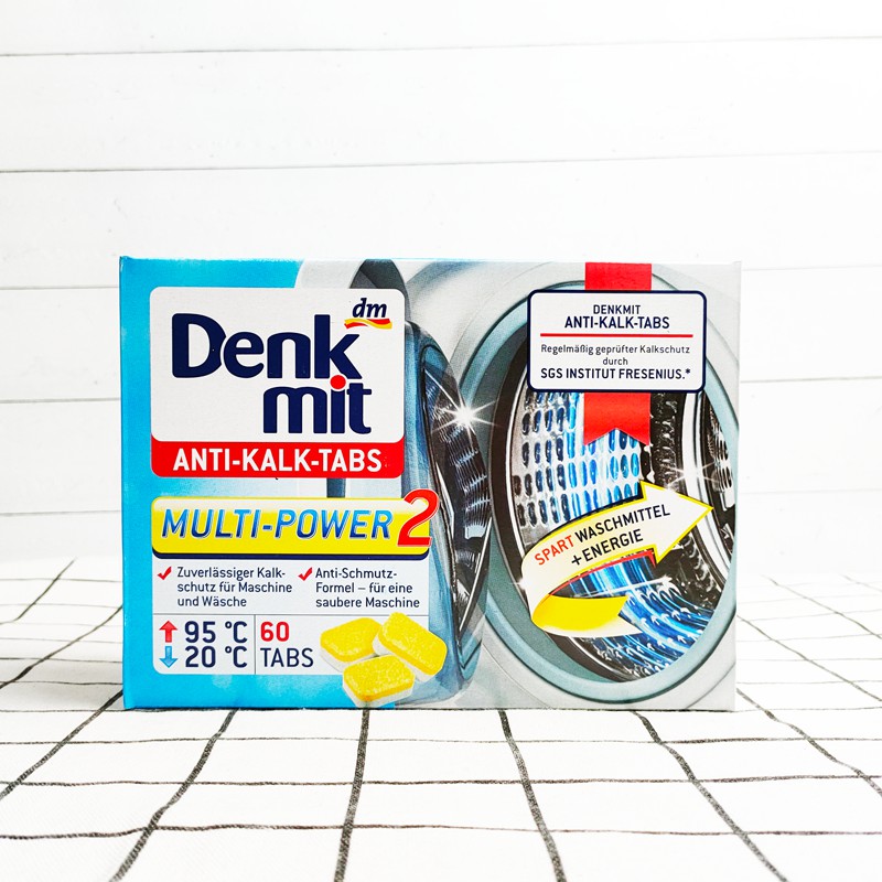 [HÀNG ĐỨC] Viên tẩy lồng máy giặt Denkmit giặt siêu sạch, hết mùi lẻ 1 viên