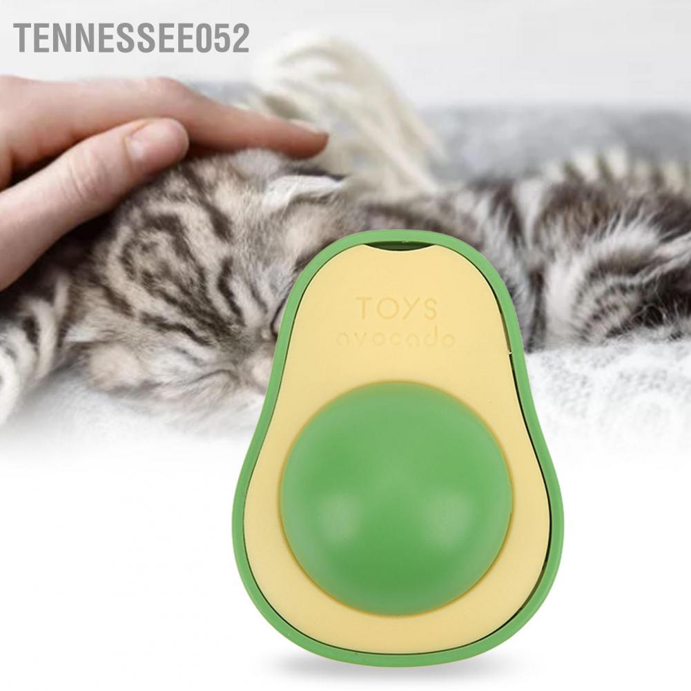 Hàng HOT Bóng đồ chơi gắn tường đựng cỏ bạc hà cho mèo mài răng sáng tạo làm sạch răng xoay Hình dạng quả bơ 【Tennessee052】