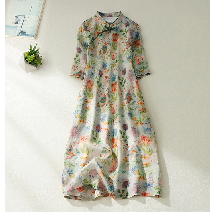 ☻ L O T U S ☻ Đầm Hoa Phom Rộng Plus Size CAL1873