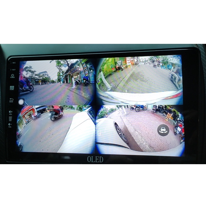 Màn Hình Android 9" 10" Liền Camera 360 Độ Toàn Cảnh Cho Xe Ô Tô - Màn Hình Ô Tô Ram 4G, Rom 32G, Chip8x