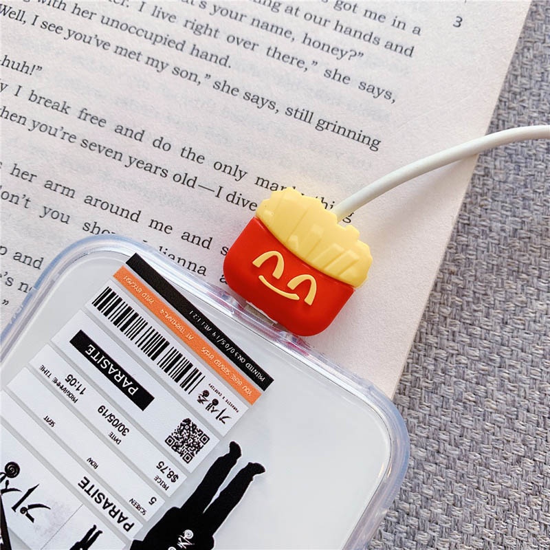 Dụng Cụ Quấn Bảo Vệ Dây Cáp Sạc / Tai Nghe USB Hình Hoạt Hình Dễ Thương