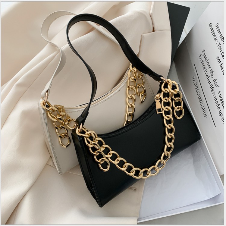 [ Xả Lỗ ] Free Ship  Túi Xách Kẹp Nách Nữ Dây Xích Mạ Vàng Trang Trí Hot 2020 ( Ms : 264 ) | BigBuy360 - bigbuy360.vn