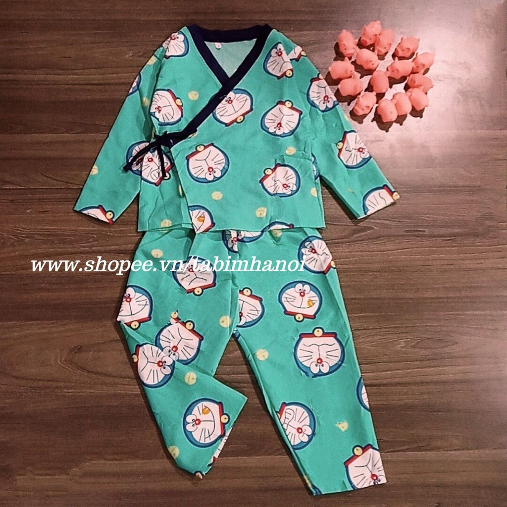 Bộ yukata dài tay QATE290 dễ thương cho bé trai và bé gái