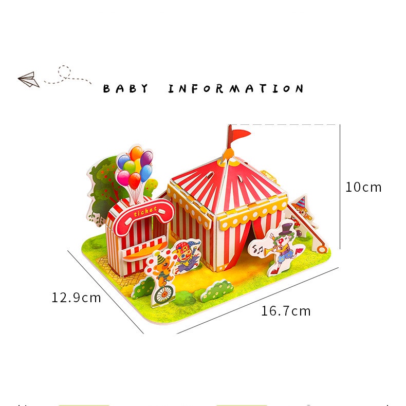 Mô Hình Đồ Chơi Lắp Ráp 3D Giáo Dục Sớm Cho Bé Diy