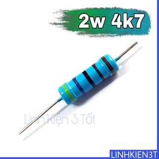 ( Túi 10 con ) Điện Trở 2W 1% 4k7 4.7k ohm chân đồng