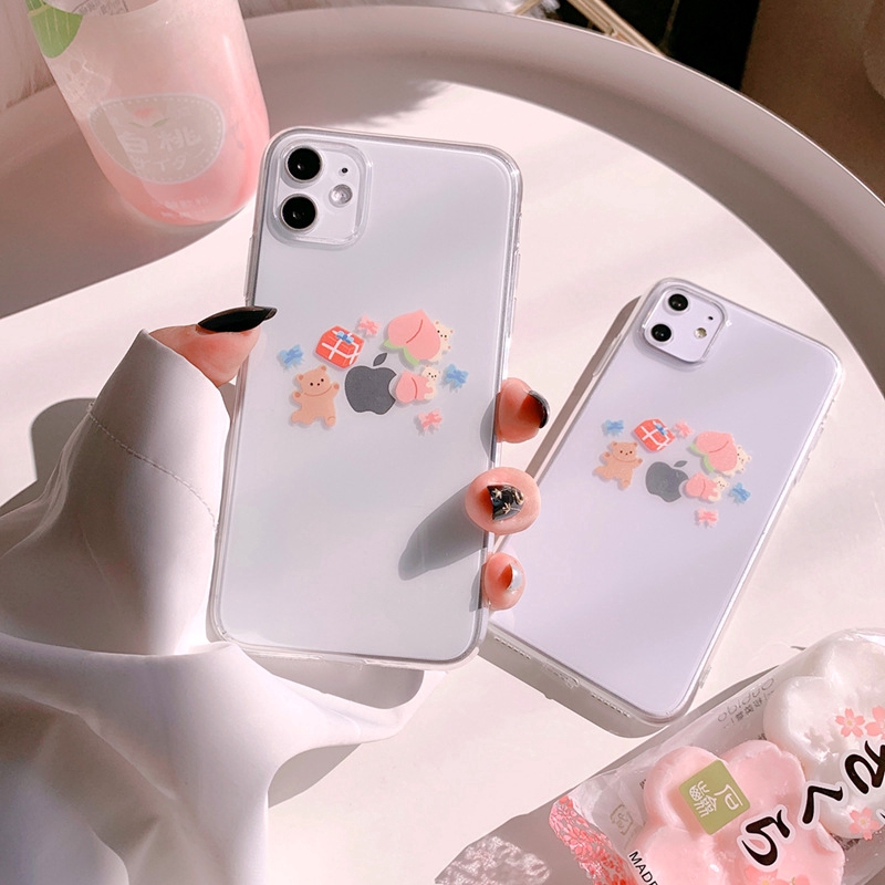Ốp điện thoại in họa tiết hoạt hình dễ thương cho iPhone 6 6s 6plus 7 8plus X XS XR XSMAX 11 11Pro 11ProMax | BigBuy360 - bigbuy360.vn