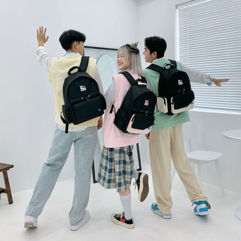 Balo BAMA® - SIMPLE BACKPACK 3.0 Chính Hãng - Chống nước 90% - Dành cho nam,nữ đi học đi chơi