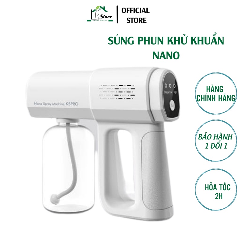Súng Phun Xịt Khử Khuẩn Diệt Khuẩn Không Dây Chống Vi Khuẩn Bản Nâng cấp mẫu mới nhất Lochi Store