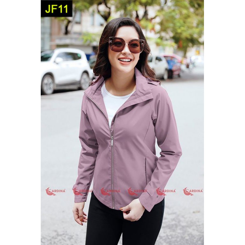 [CHÍNH HÃNG]Áo Khoác Gió Jacket Nữ 2 Lớp CARDINA Cao Cấp, Chống Nước, Chống Nhăn | BigBuy360 - bigbuy360.vn