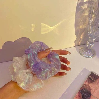 Dây cột tóc co giãn màu kẹo sáng lấp lánh dễ thương cho nữ giá đỡ