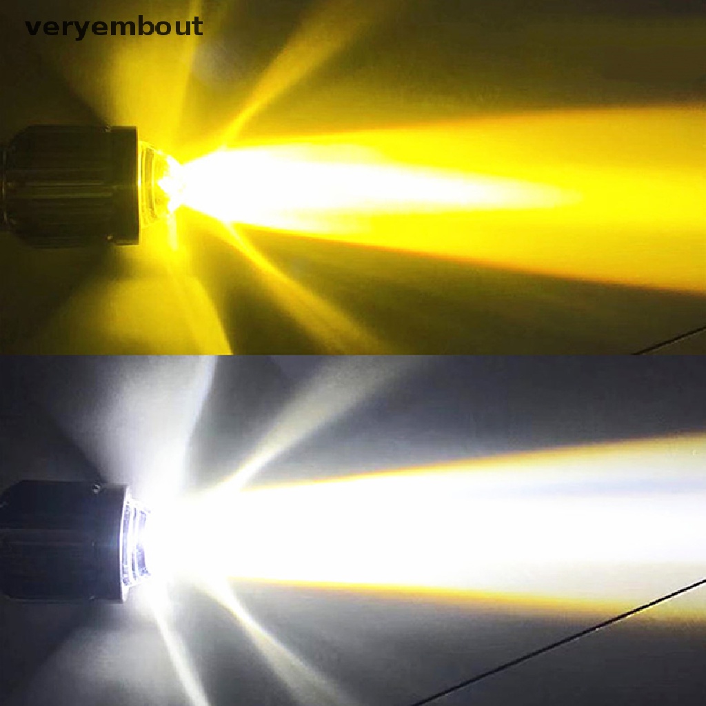 Đèn Pha H4 LED H6 BA20D Ánh Sáng Trắng / Vàng Chuyên Dụng Cho Xe Mô Tô