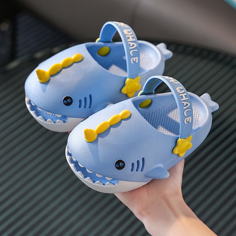 Dép sục cá mập baby shark, dép cho bé trai bé gái 1-5 tuổi siêu nhẹ chống trơn trượt chính hãng