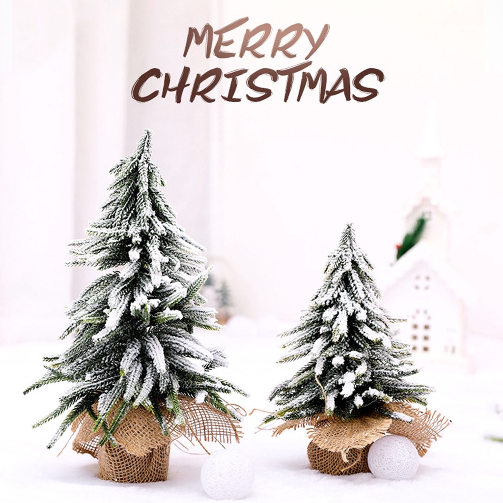 Cây thông giáng sinh nhân tạo bằng PVC 20cm/ 25cm/ 35cm/ 45cm nhiều màu tuỳ chọn trang trí nhà cửa