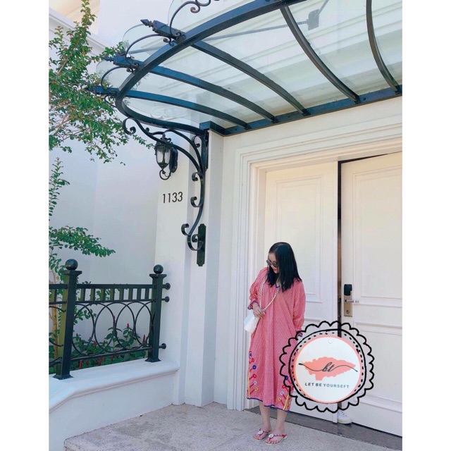 váy thô kẻ boho siêu xinh