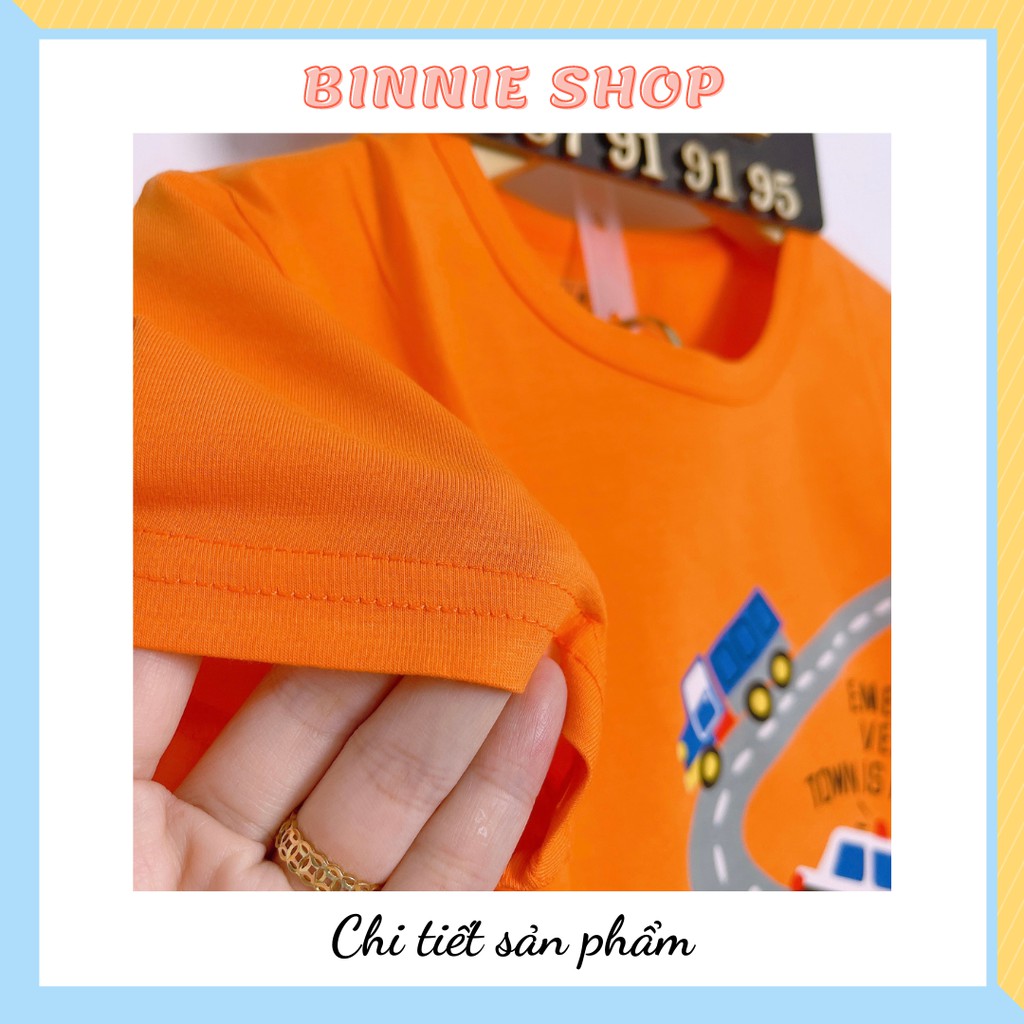 Đồ bộ bé trai quảng châu xuất hàn Quần áo bé trai BINNIE SHOP chất thun cotton cho bé từ 15-24kg (3-6 tuổi) BTT2