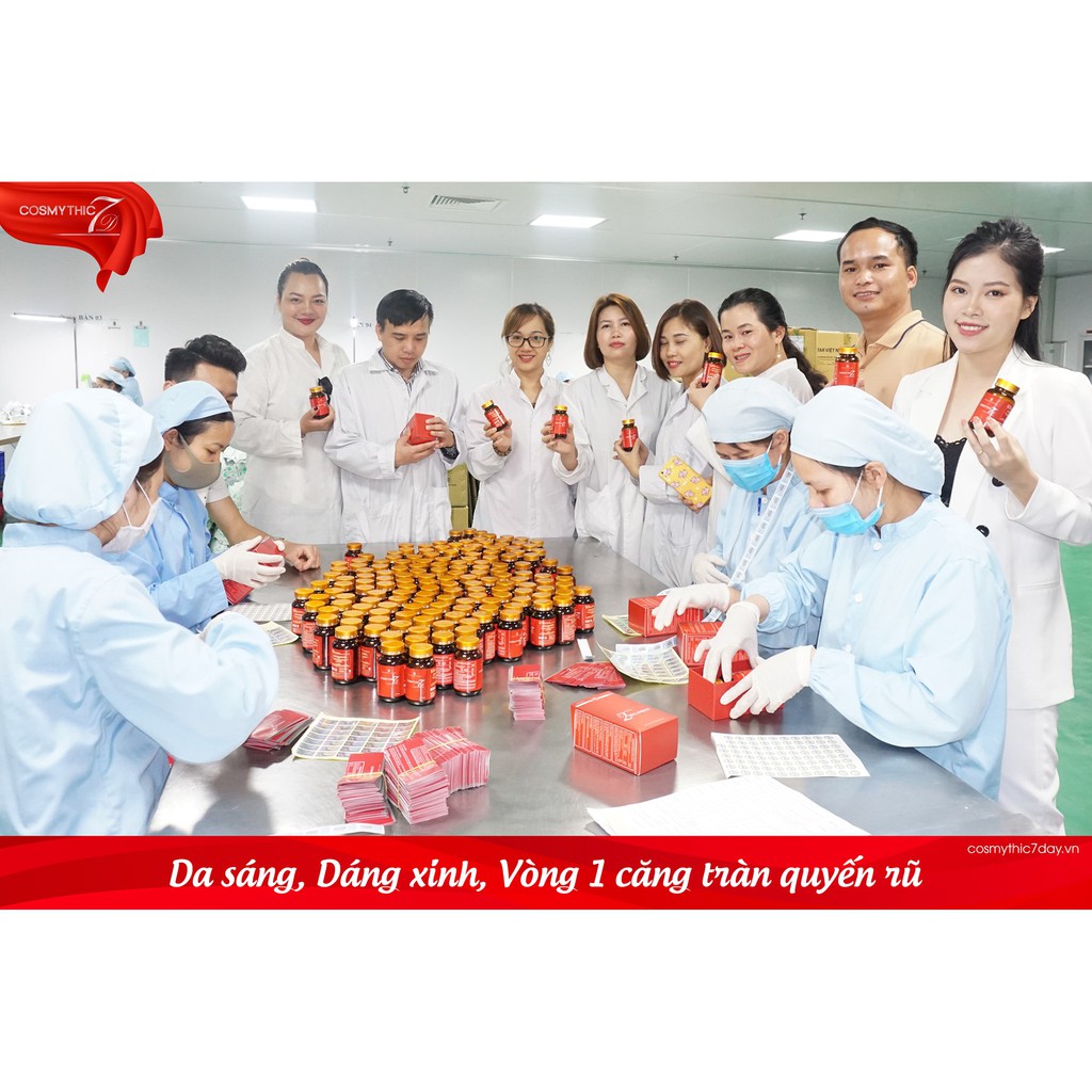 VIÊN UỐNG NỘI TIẾT TỐ NỮ. COSMYTHIC 7 DAY -  TẠM BIỆT KHÔ HẠN, TẠM BIỆT NÁM DA - SẠM DA - TÀN NHANG , TĂNG VÒNG 1,