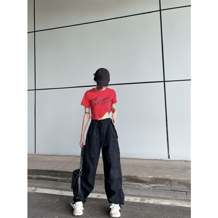 Quần Dài Phong Cách Hip Hop Mỹ Retro Hip Hop Đường Phố Bốn Mùa Mới Cho Nam Và Nữ Cl