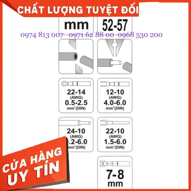 Giảm giá Kìm tuốt dây điện/bấm đầu cos đa năng Yato YT-2313 Cực Shok