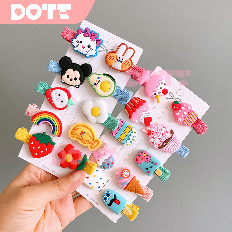 DROPS Set 10 Kẹp Tóc Dễ Thương Cho Bé Gái