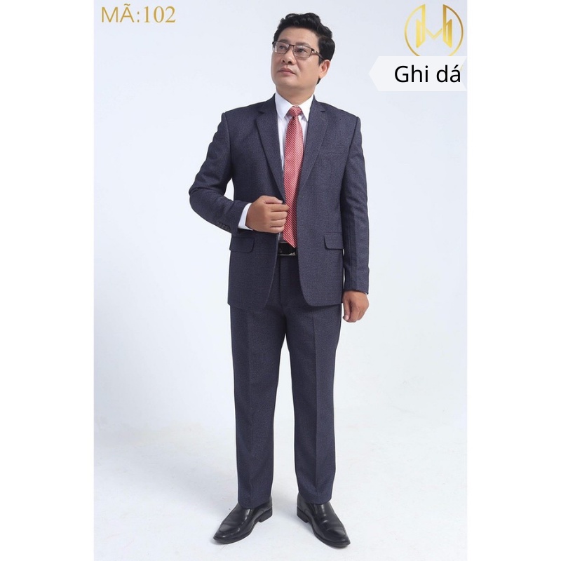 Bộ vest trung niên trung tuổi cao cấp chất liệu tuýt si cao cấp 2023