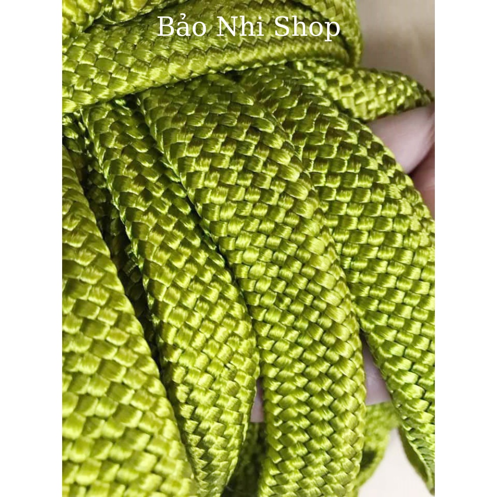 Dây dù xanh bóng cao cấp - Bản 2,2cm , dày 0,6cm - dài 5 mét