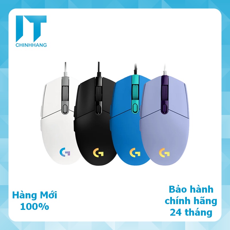 Chuột Gaming Logitech G102 Gen2 G203 LightSync - Hàng Chính Hãng