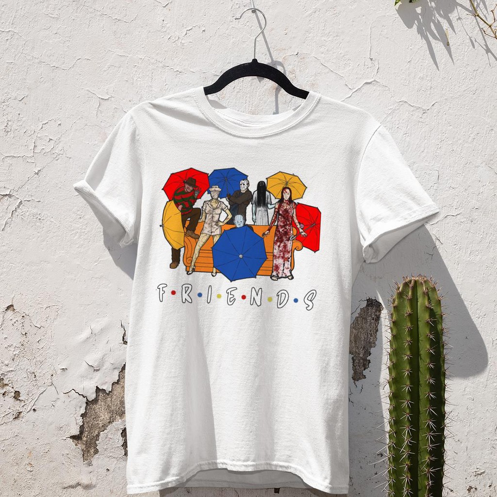 ÁO THUN friends horror movie creepy halloween UNISEX NAM NỮ THỜI TRANG AOMI PHONG CÁCH HÀN QUỐC TAY NGẮN TAY LỠ CÓ SẴN