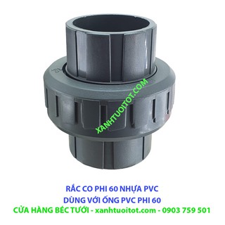Bộ 10 cái RẮC CO PHI 60 NHỰA PVC
