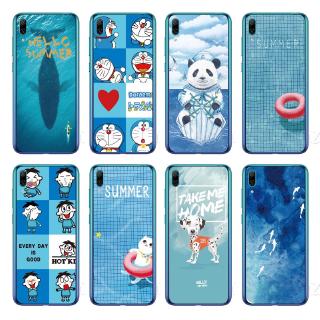 Ốp điện thoại TPU mềm in hình cá heo cho Huawei Y7 Pro 2019 / Y7 2019 / Y7 Prime 2019