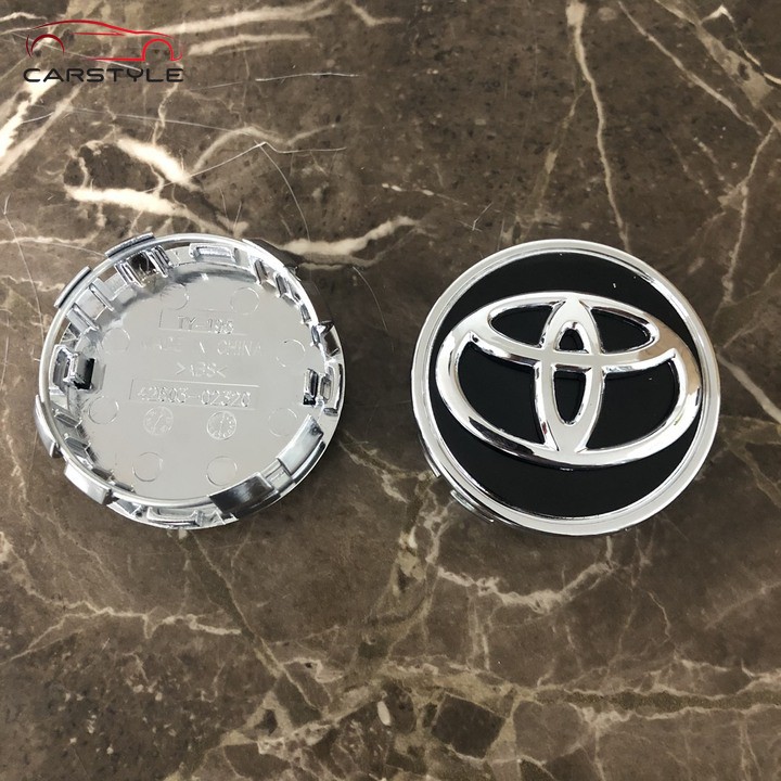 Logo-Chụp Mâm Xe-Chụp Vành Xe-Ô Tô-Cao Cấp-Toyota-62MM CHR atlis vios Logo Chụp Mâm Bánh Xe Ô Tô Toyota Đường Kính 62mm