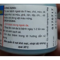 Thuốc mỡ ghẻ xanh - Đặc trị các bệnh ngoài da của chó, mèo, lơn...30g