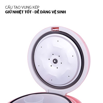 Nồi Cơm Điện SUNHOUSE HAPPY TIME1.8 L - HTD8521P (Bảo Hành 1 Năm)