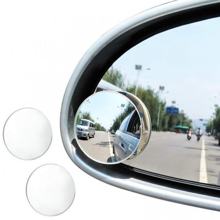 Cặp 2 Gương cầu lồi, Gương tròn cầu lồi 360 độ góc rộng gắn gương chiếu hậu ô tô,xe máy, gương cầu lồi cho xe ô tô